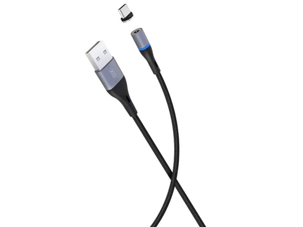 کابل شارژ سریع یواس‌بی به تایپ‌سی مگنتی ایکس‌او به طول یک متر XO Magnetic USB cable type-c NB125