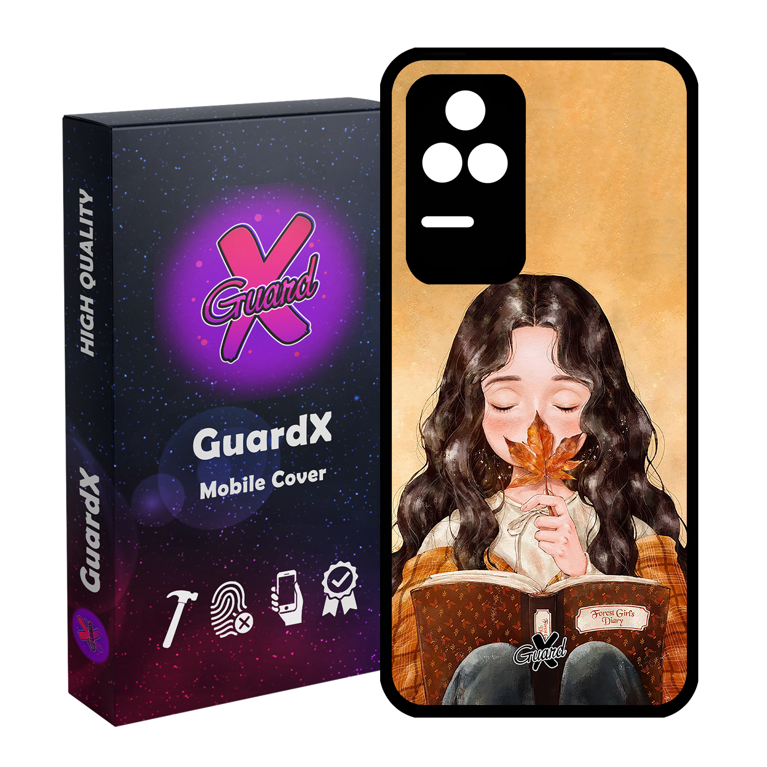 کاور گارد ایکس طرح Girl مدل Glass10223 مناسب برای گوشی موبایل شیائومی Poco F4/Redmi K40S