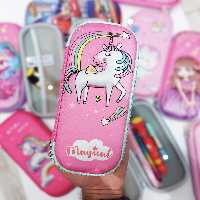 جامدادی کتابی سه بعدی کوچک طرح یونیکورن جادویی