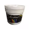 رنگ نیم پلاستیک سفید مات استقبال مدل S-9 حجم 4 لیتر