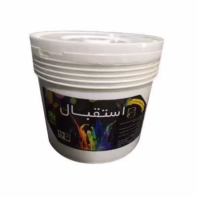 رنگ نیم پلاستیک سفید مات استقبال مدل S-9 حجم 4 لیتر