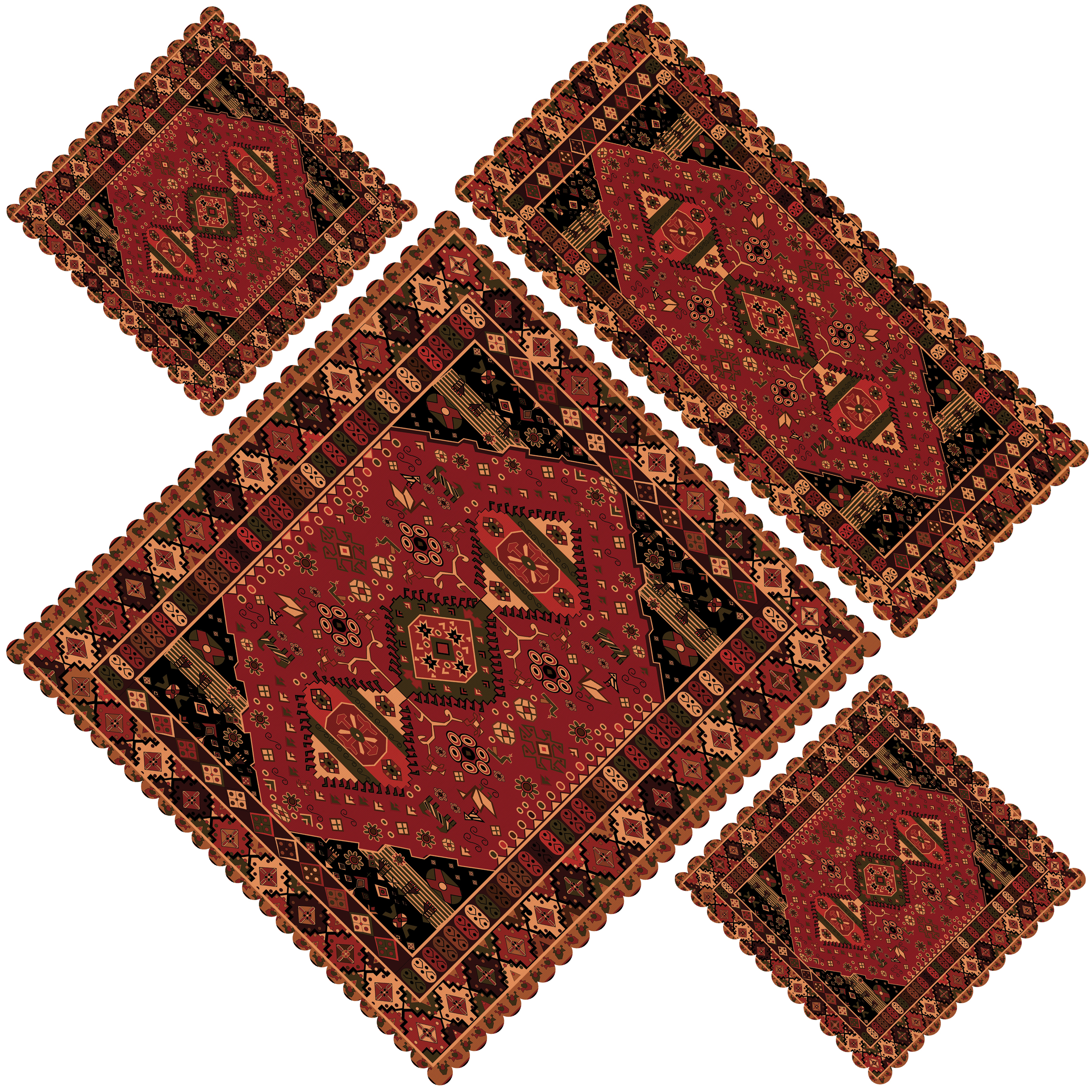 ست رومیزی 4 تکه مدل S31-42455