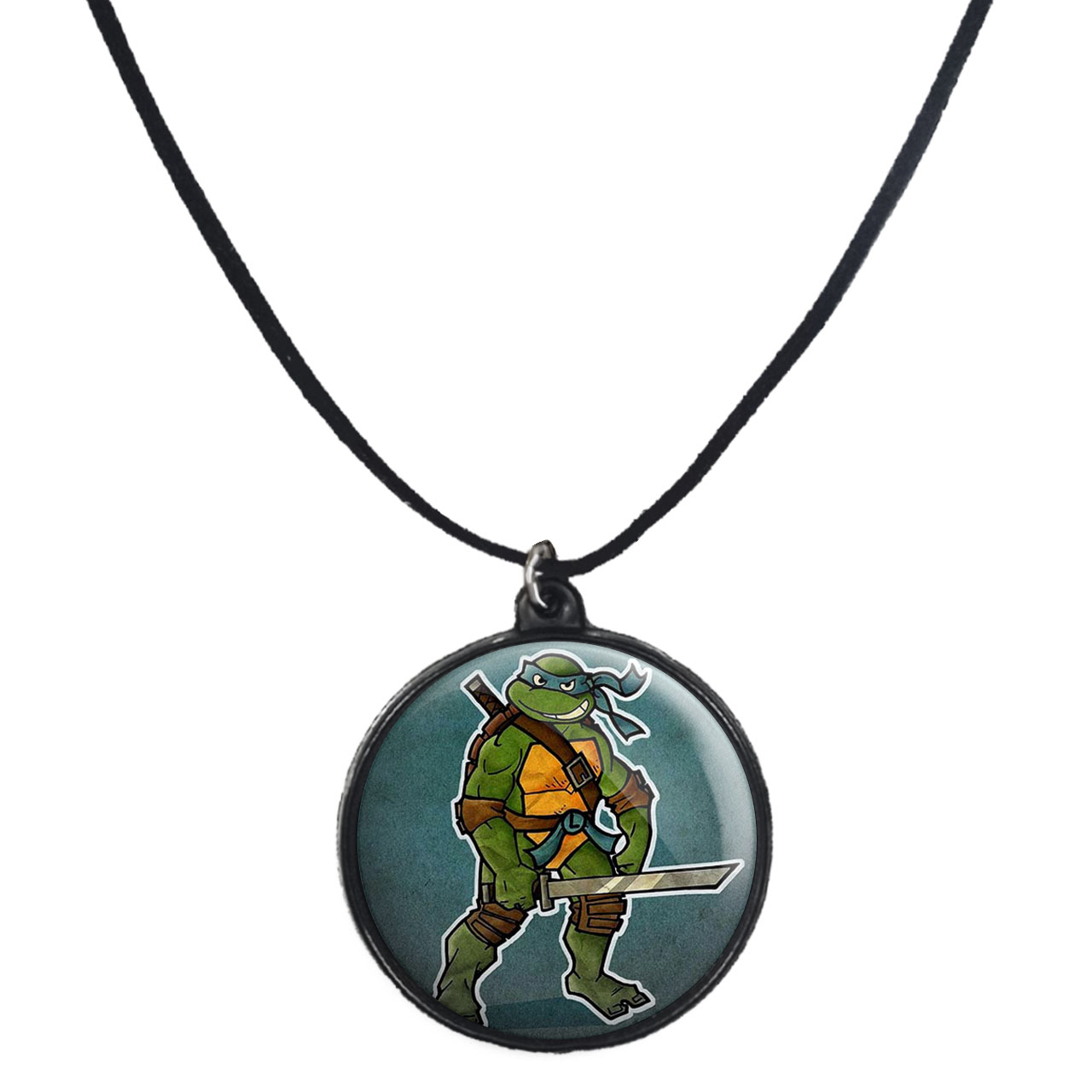 گردنبند پرمانه طرح لاکپشت‌های نینجا کد pmb.9943 مدل دو طرفه