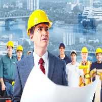 خرید و دانلود عکس مدیر پروژه ساختمانی و تیم مهندسی برای تبلیغات ساختمانی | پیک فاکس | Pic Fox