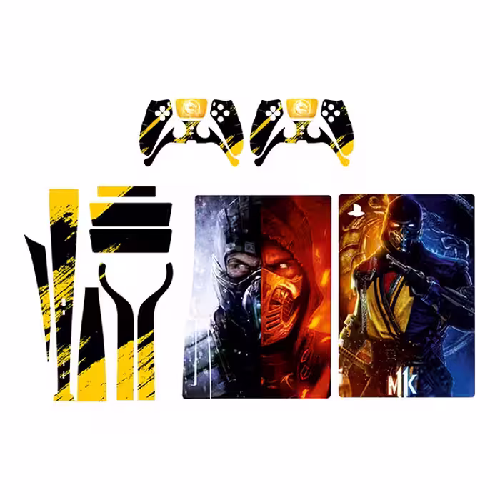برچسب کنسول بازی پلی استیشن 5 مدل  mortal kombat کد 2