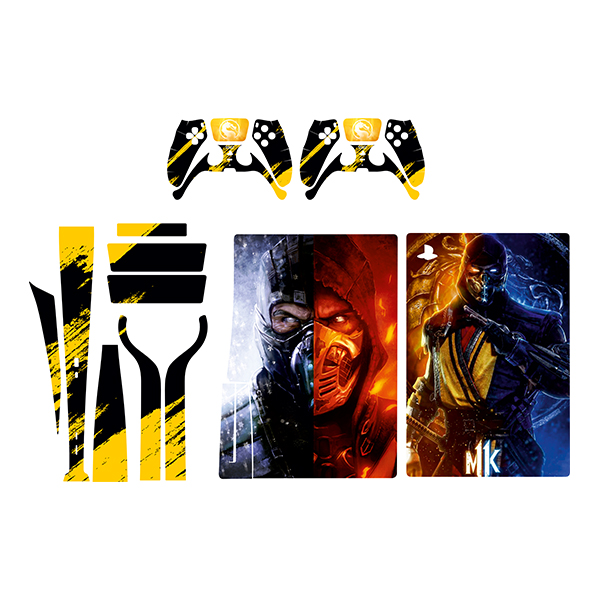 برچسب کنسول بازی پلی استیشن 5 مدل  mortal kombat کد 2