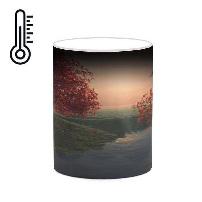 ماگ حرارتی کاکتی طرح منظره مدل mgh18209