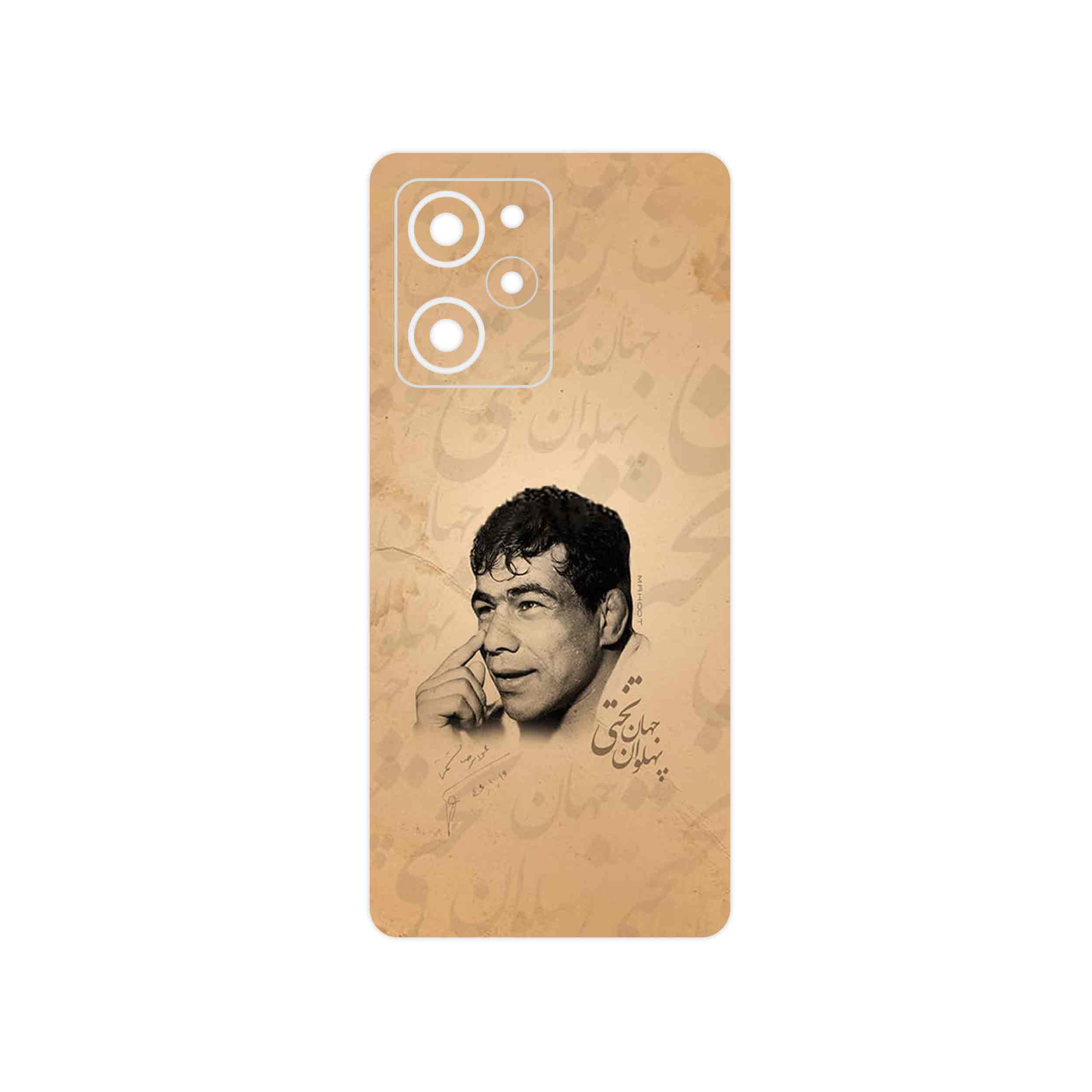 برچسب پوششی ماهوت مدل Gholamreza_Takhti مناسب برای گوشی موبایل شیائومی Poco X5 Pro