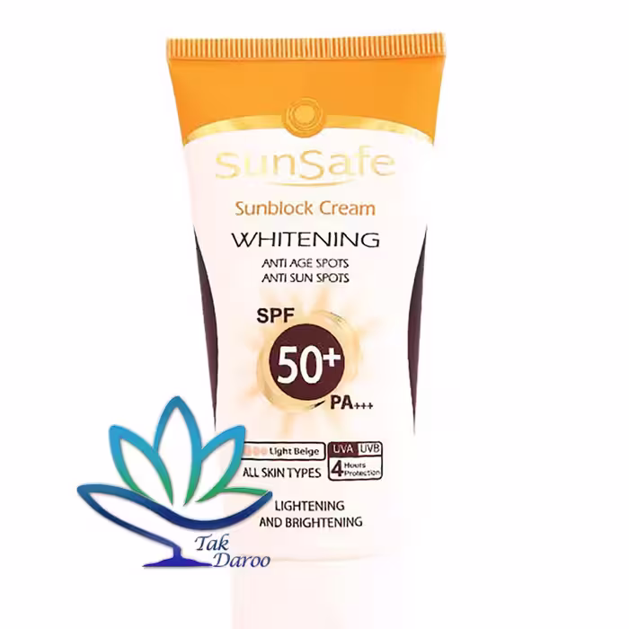 کرم ضد آفتاب سان سیف روشن کننده کرم پودری SPF50