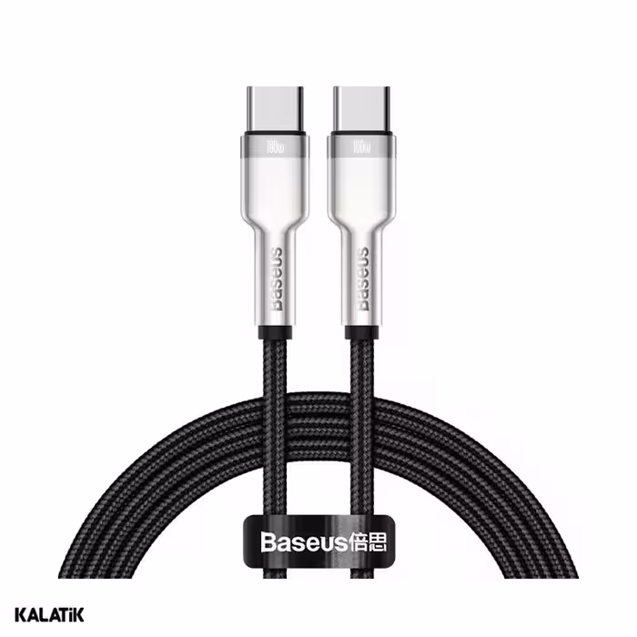 کابل تبدیل USB Type-C به USB Type-C باسئوس مدل CATJK-C01/C02 به طول 1 متر