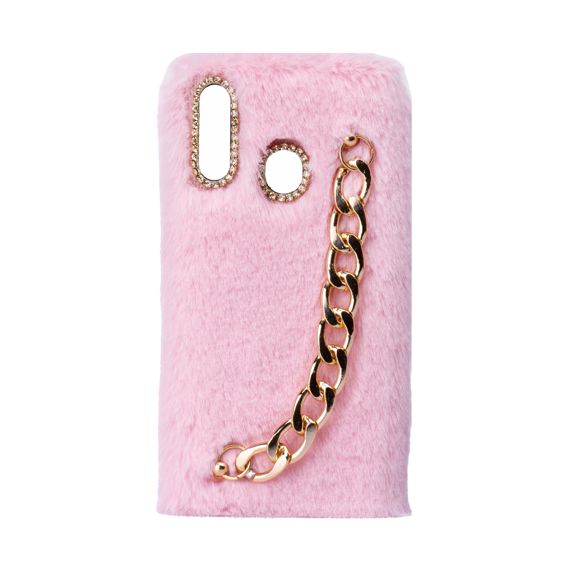 کاور طرح دخترانه دستبندی مدل خزدار پشمالو زنجیردار مناسب برای گوشی سامسونگ Galaxy M20