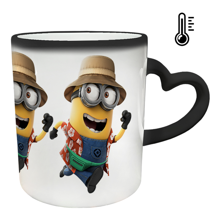 ماگ حرارتی مدل دسته قلبی طرح مینیون کد 89