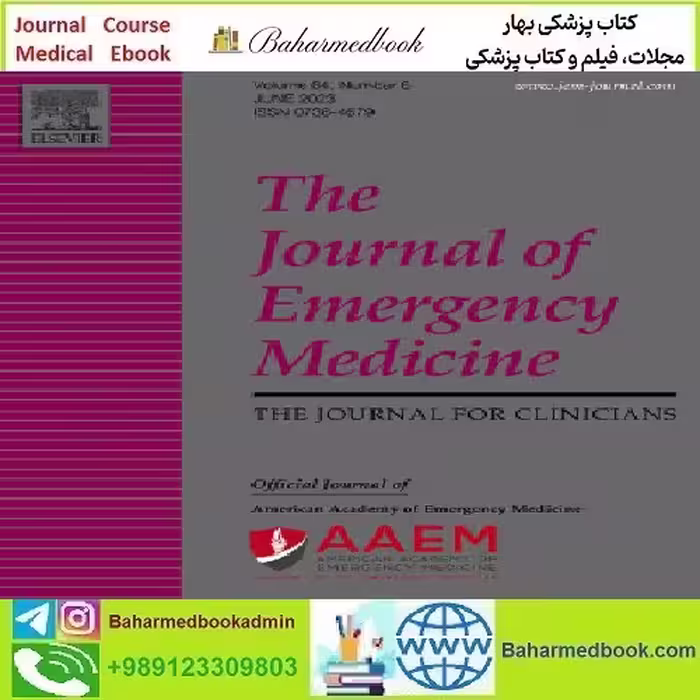The Journal of Emergency Medicine Volume 64 Issue 1 to 6 2023