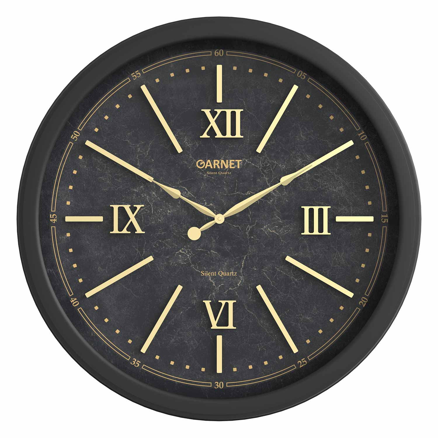 ساعت دیواری شوبرت مدل گارنت رنگ مشکی کد 5254BG