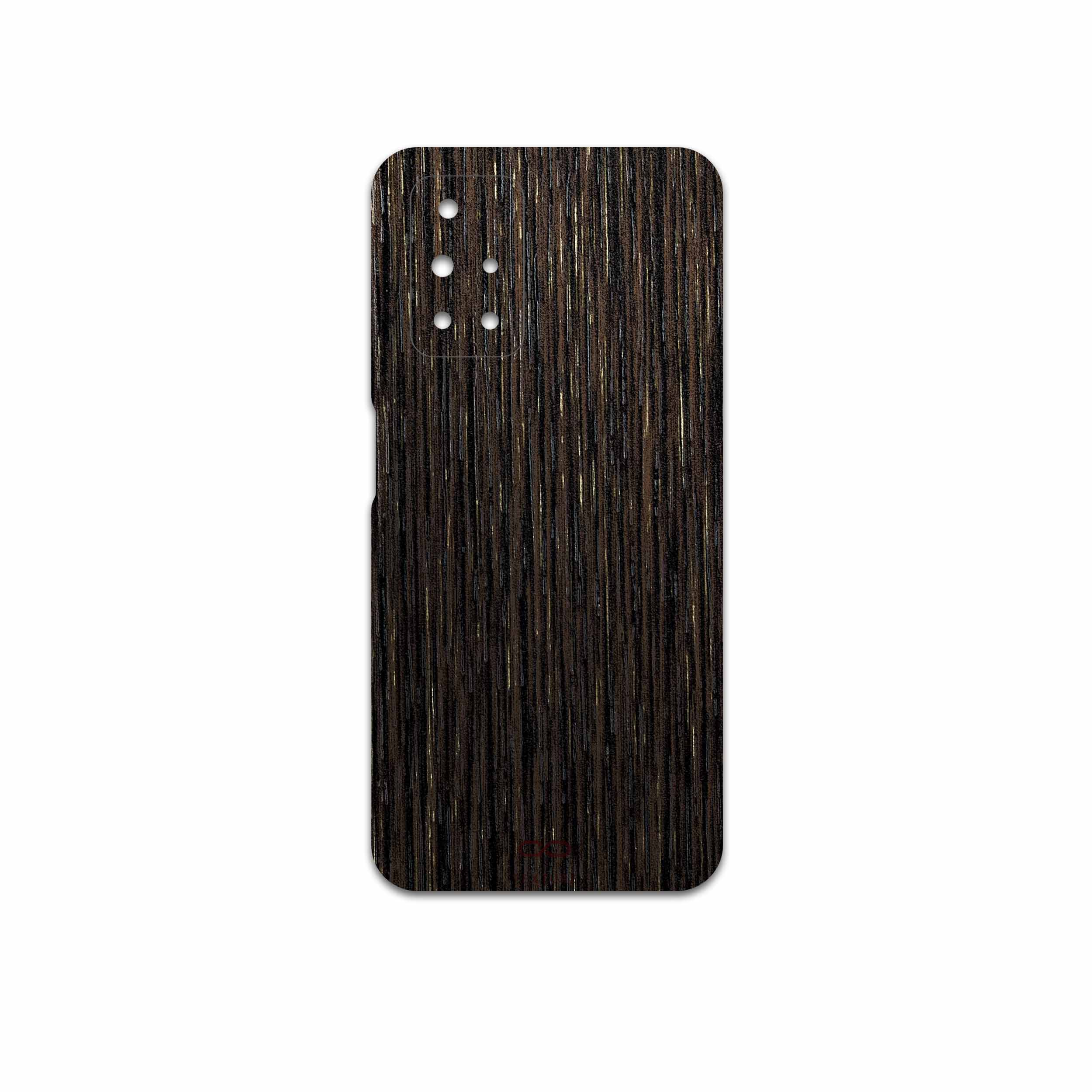 برچسب پوششی ماهوت مدل Dark-Gold-Stripes-Wood مناسب برای گوشی موبایل شیائومی Redmi 10