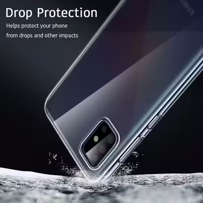 کاور مدل Clear TPU مناسب برای گوشی موبایل سامسونگ Galaxy A71