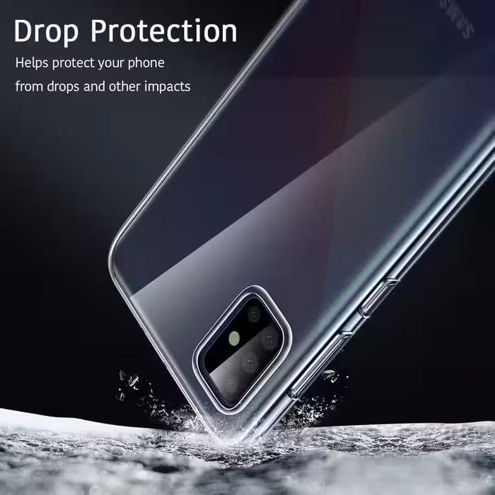 کاور مدل Clear TPU مناسب برای گوشی موبایل سامسونگ Galaxy A71