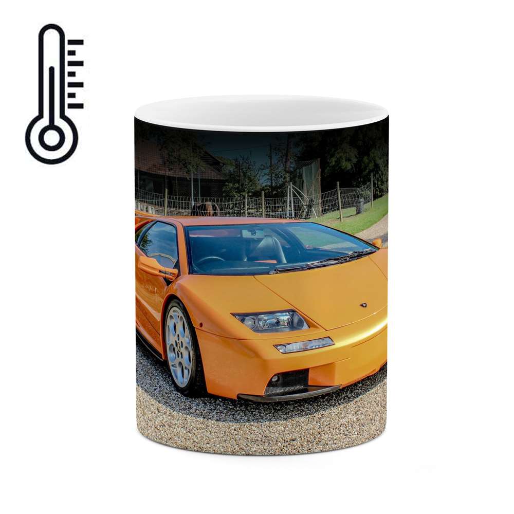 ماگ حرارتی طرح ماشین Lamborghini diablo مدل mgph15663