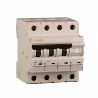 کلید مینیاتوری 32 آمپر سه پل + نول AC کانل کد B32-6KA-3P+N