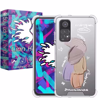 کاور لاین کینگ مدل آینه ایی نشکن طرح گواش مناسب برای گوشی موبایل شیایومی Redmi Note 11 Global Note 11S