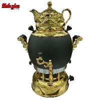 سماور راشا مدل مشکی طلایی