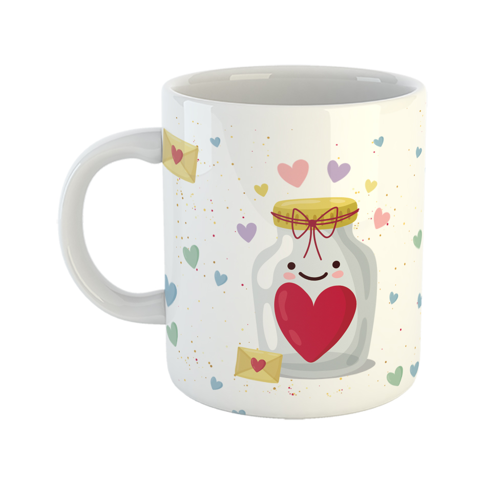 ماگ مدل عشق طرح خوشا آن دل که دلدارش تو باشی