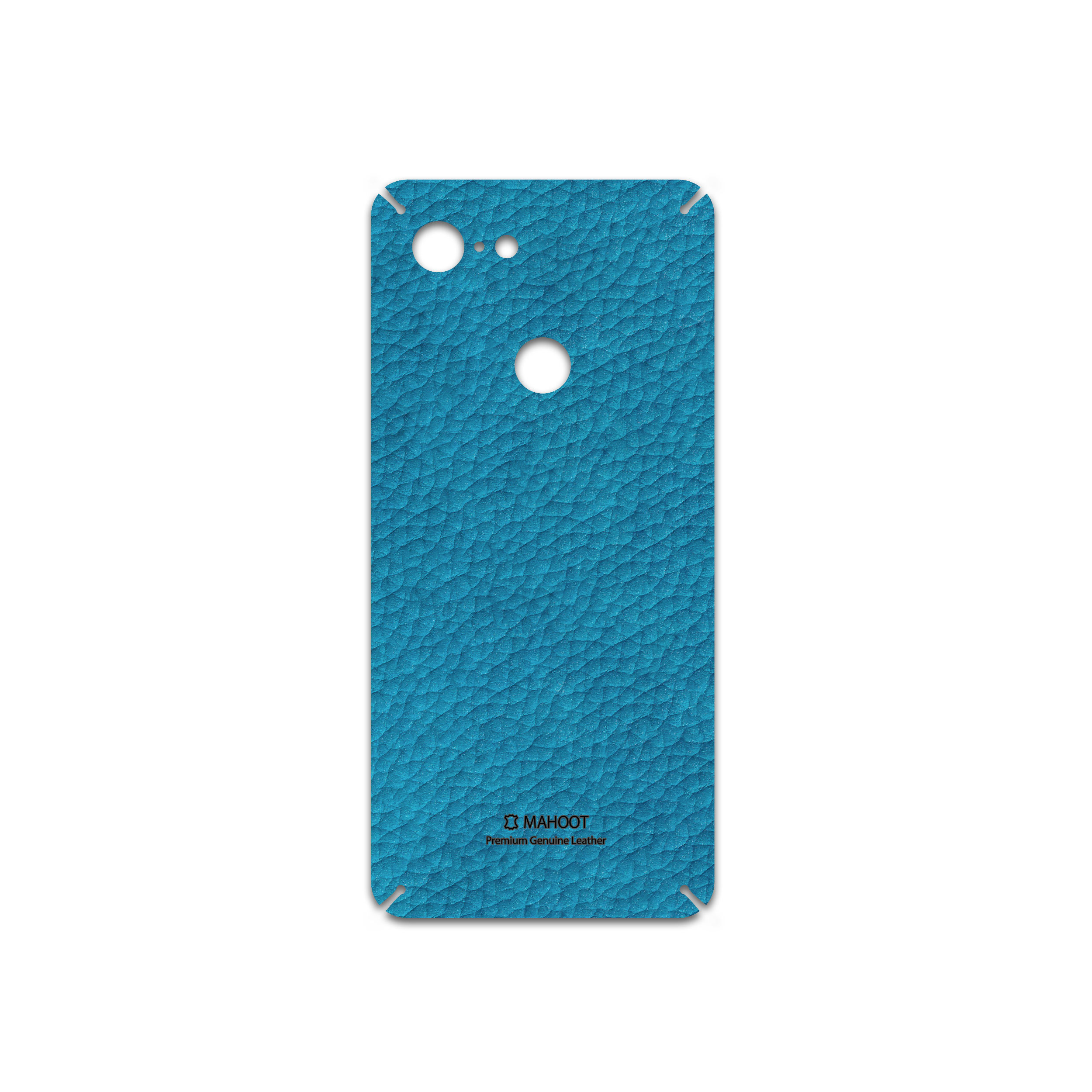 برچسب پوششی ماهوت مدل Blue-Leather مناسب برای گوشی موبایل گوگل Pixel 3