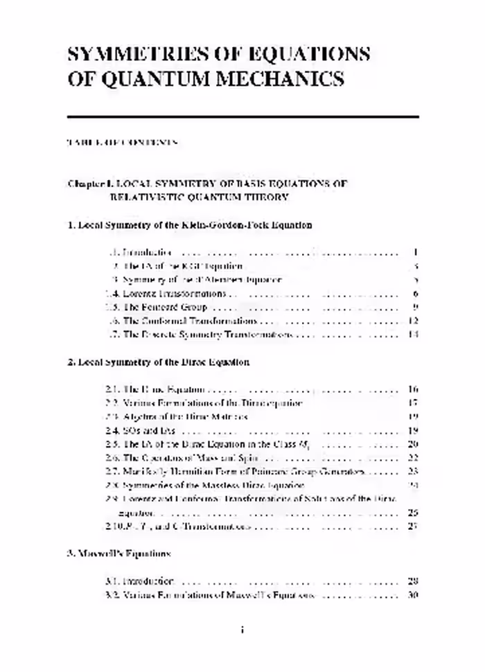 خرید و دانلود نسخه کامل کتاب Symmetry of equations of quantum mechanics
