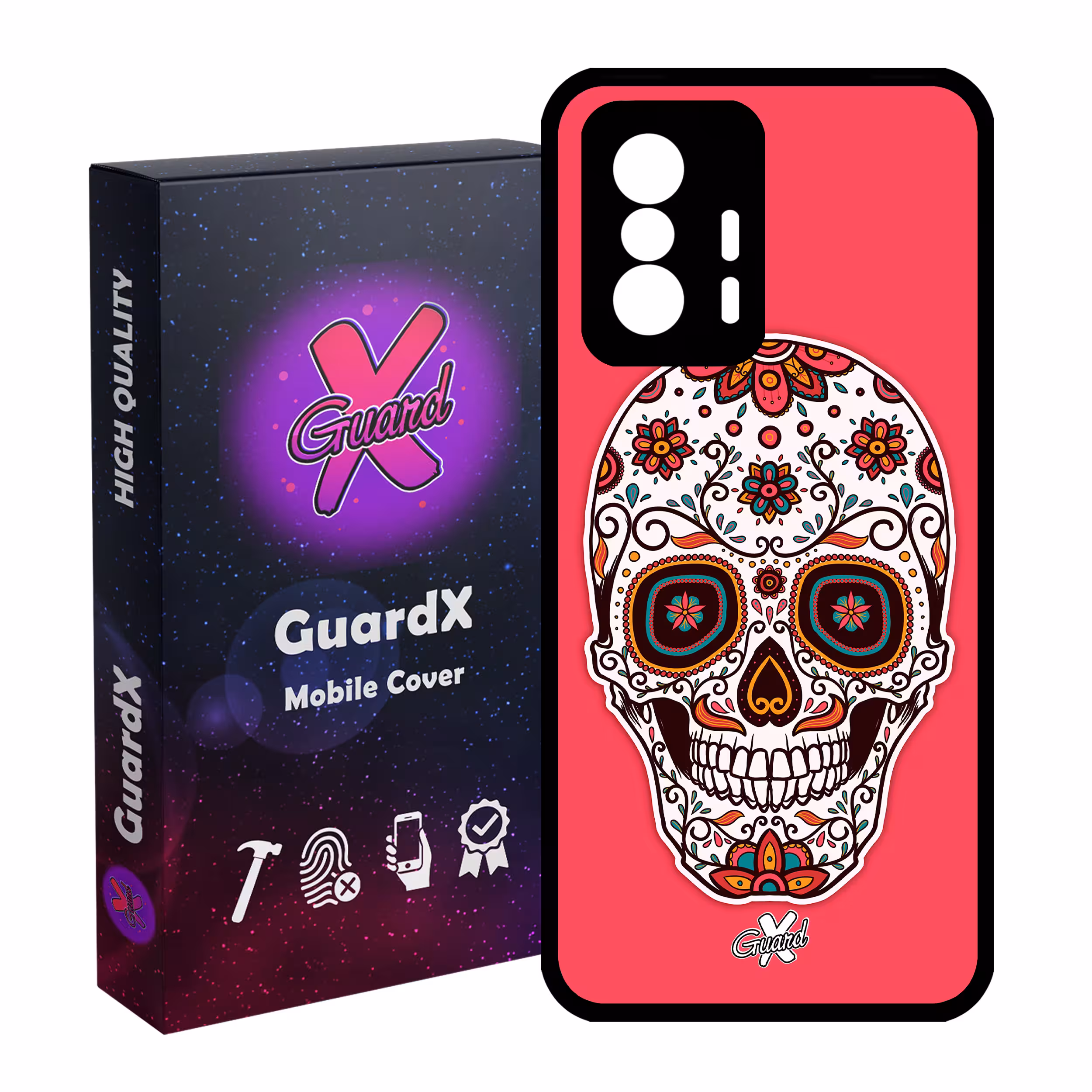 کاور گارد ایکس طرح Skull مدل Glass10116 مناسب برای گوشی موبایل شیائومی 11T Pro / 11T