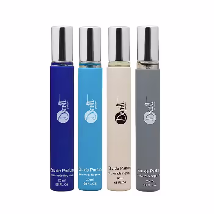 عطر جیبی مردانه دکلت مدل WINTER حجم 20 میلی لیتر مجموعه 4 عددی