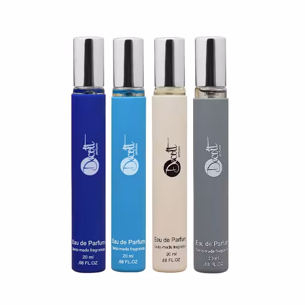 عطر جیبی مردانه دکلت مدل WINTER حجم 20 میلی لیتر مجموعه 4 عددی