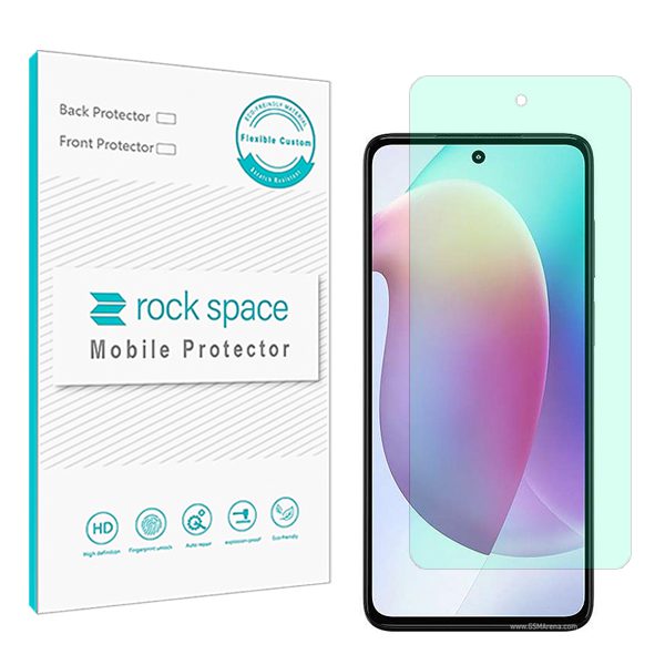 گلس موتورولا Moto G71s مدل نانو هیدروژل گرین لایت برند راک اسپیس کد S