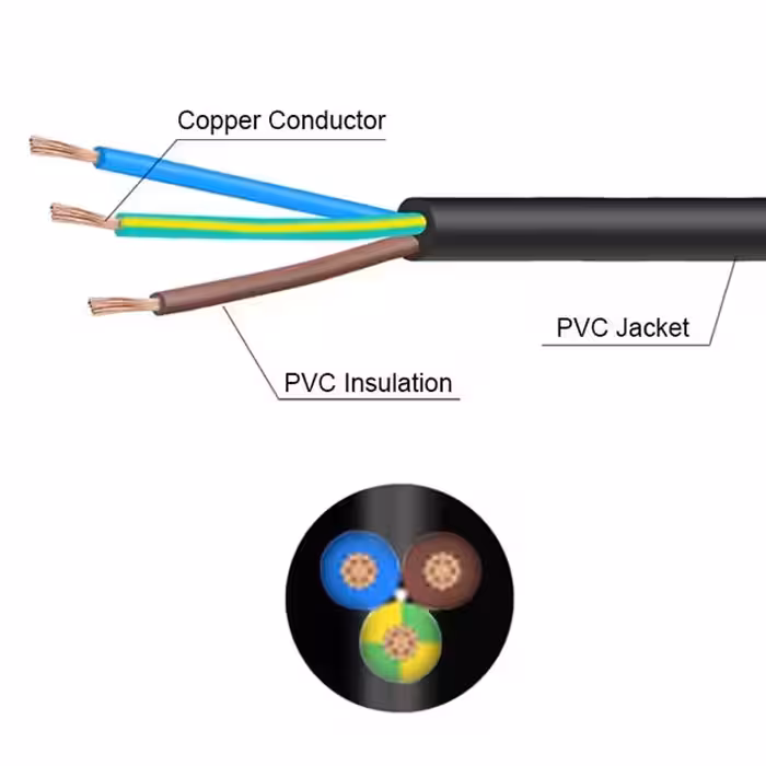 کابل برق بک تو بک تی سی تراست مدل TC-MPCB18 C13-C14 طول 1.8 متر