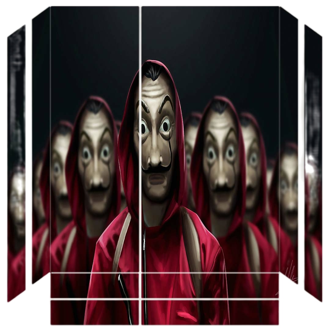 برچسب پلی استیشن ۴ طرح money heist netflix کد PS-10110