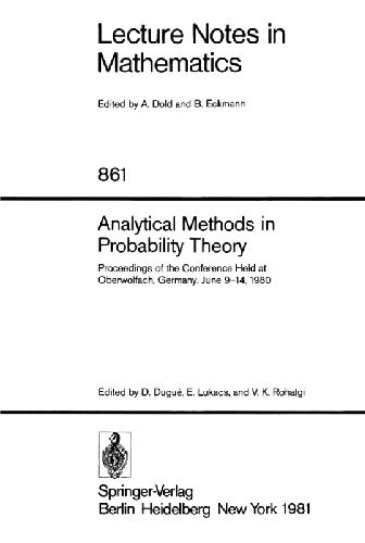 خرید و دانلود نسخه کامل کتاب Analytical Methods in Probability Theory: Proceedings