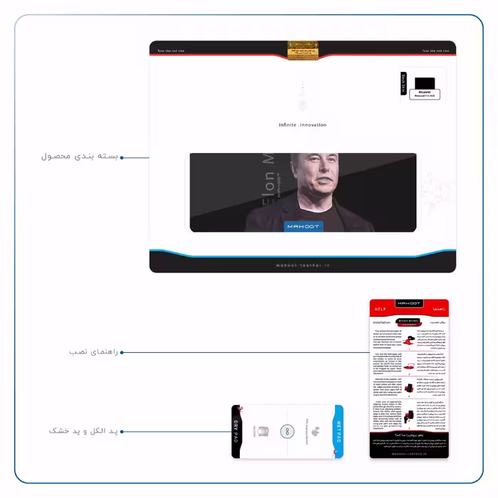 برچسب پوششی ماهوت مدل Elon Musk مناسب برای تبلت هوآوی Matepad T10 2020 AGS-L09