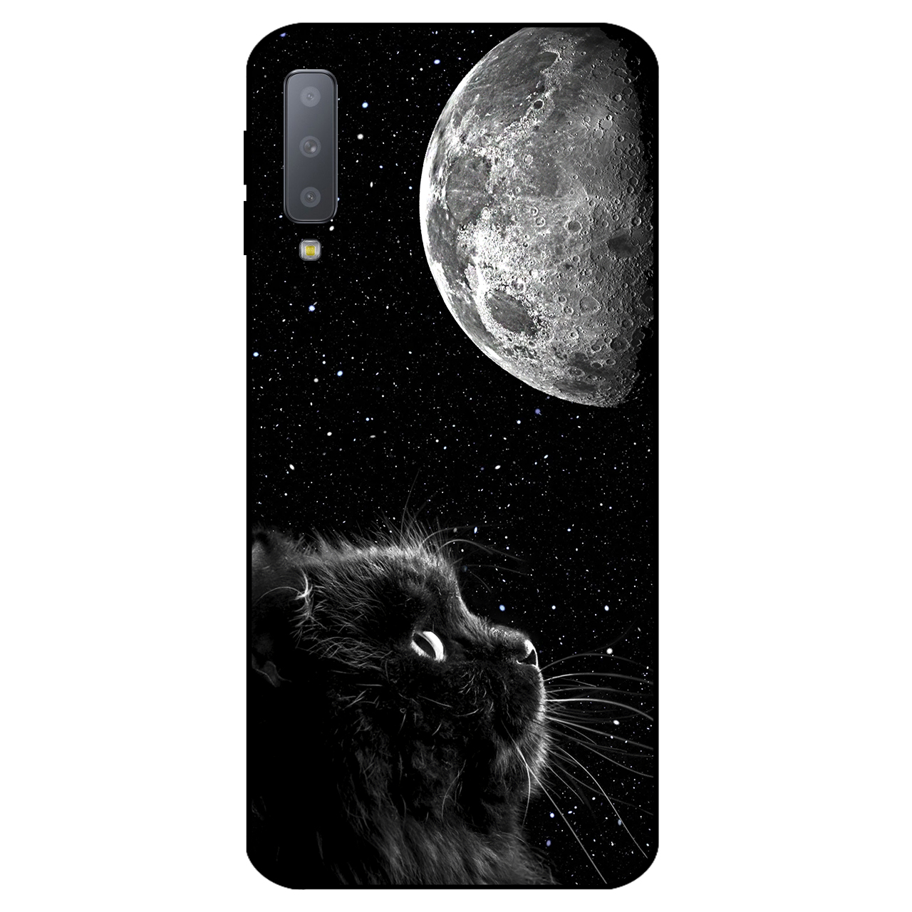 کاور مگافون طرح گربه مدل 1882 مناسب برای گوشی موبایل سامسونگ Galaxy A750 / A7 2018