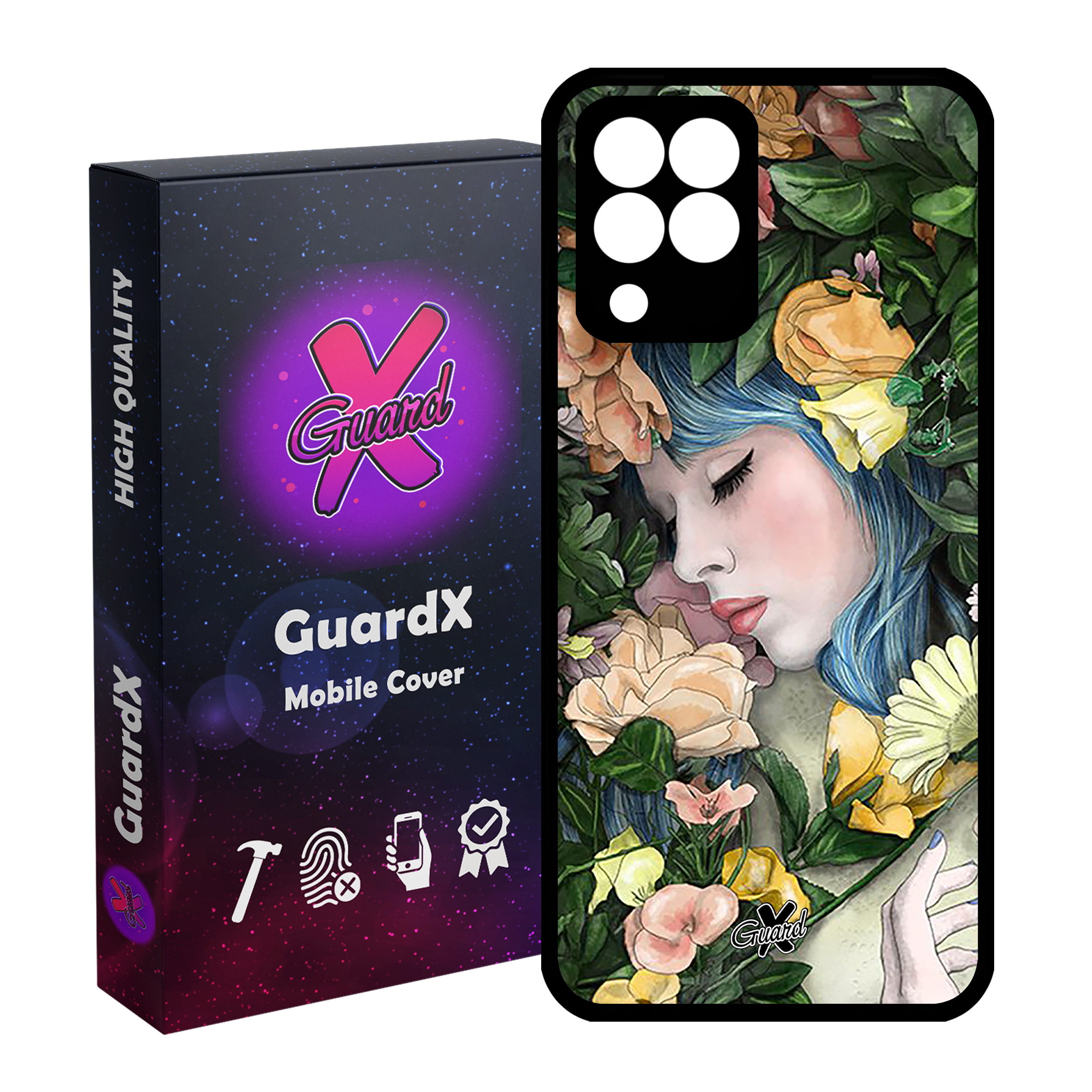 کاور گارد ایکس طرح دختر مدل Glass10304 مناسب برای گوشی موبایل سامسونگ Galaxy M33/M33 5G