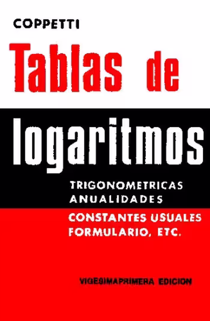 خرید و دانلود نسخه کامل کتاب Tablas de Logaritmos
