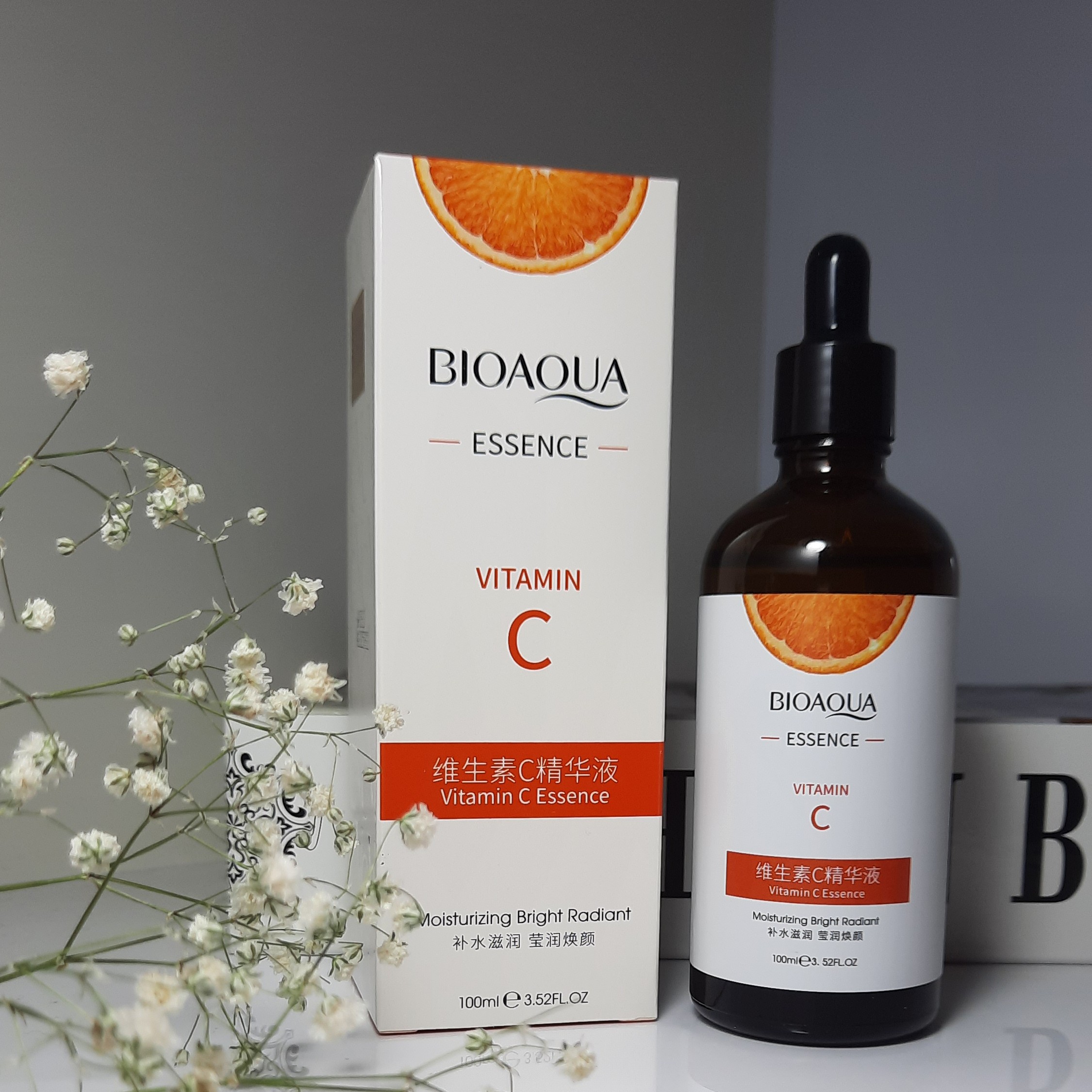 سرم آبرسان ویتامین C بیو آکوا BIOAQUA حجم 100میل بهمراه ماسک ورقه ای هدیه