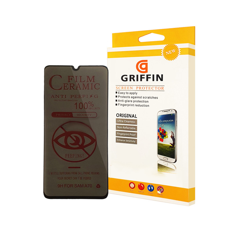محافظ صفحه نمایش سرامیکی حریم شخصی گریفین مدل CRPRC FN mo مناسب برای گوشی موبایل سامسونگ Galaxy A70 | کالا برتری