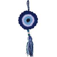 آویز بافتنی طرح چشم زخم کد 0225