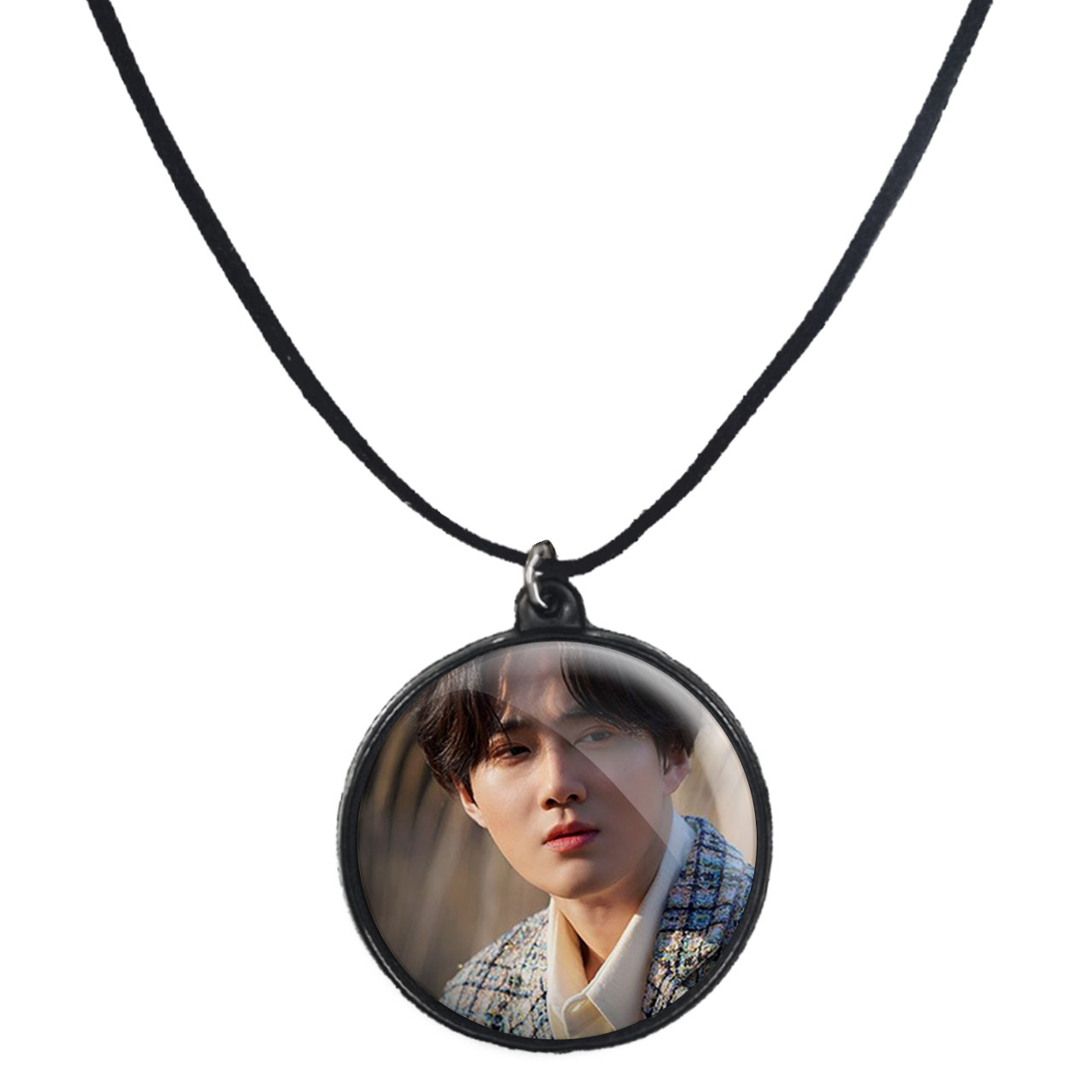 گردنبند پرمانه طرح exo کد pmb.13822 مدل دو طرفه