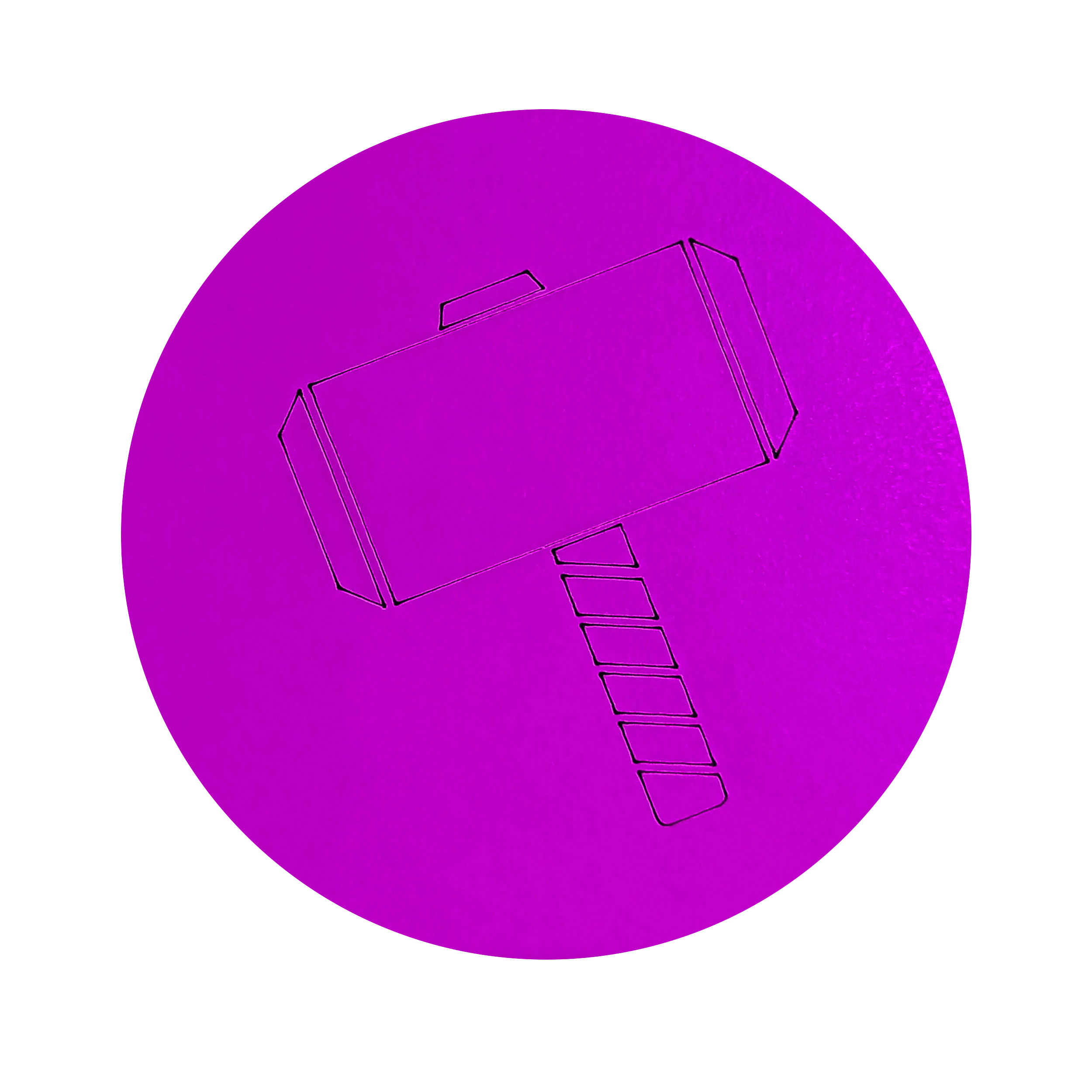 زیر لیوانی طرح چکش ثور اونجز مدل A1046