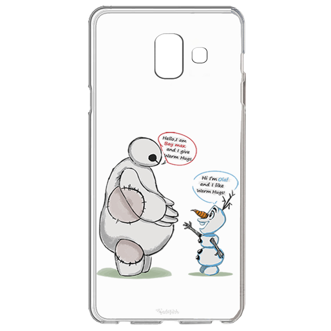 کاور طرح Olaf &amp; Baymax مناسب برای گوشی موبایل سامسونگ Galaxy J6 Plus
