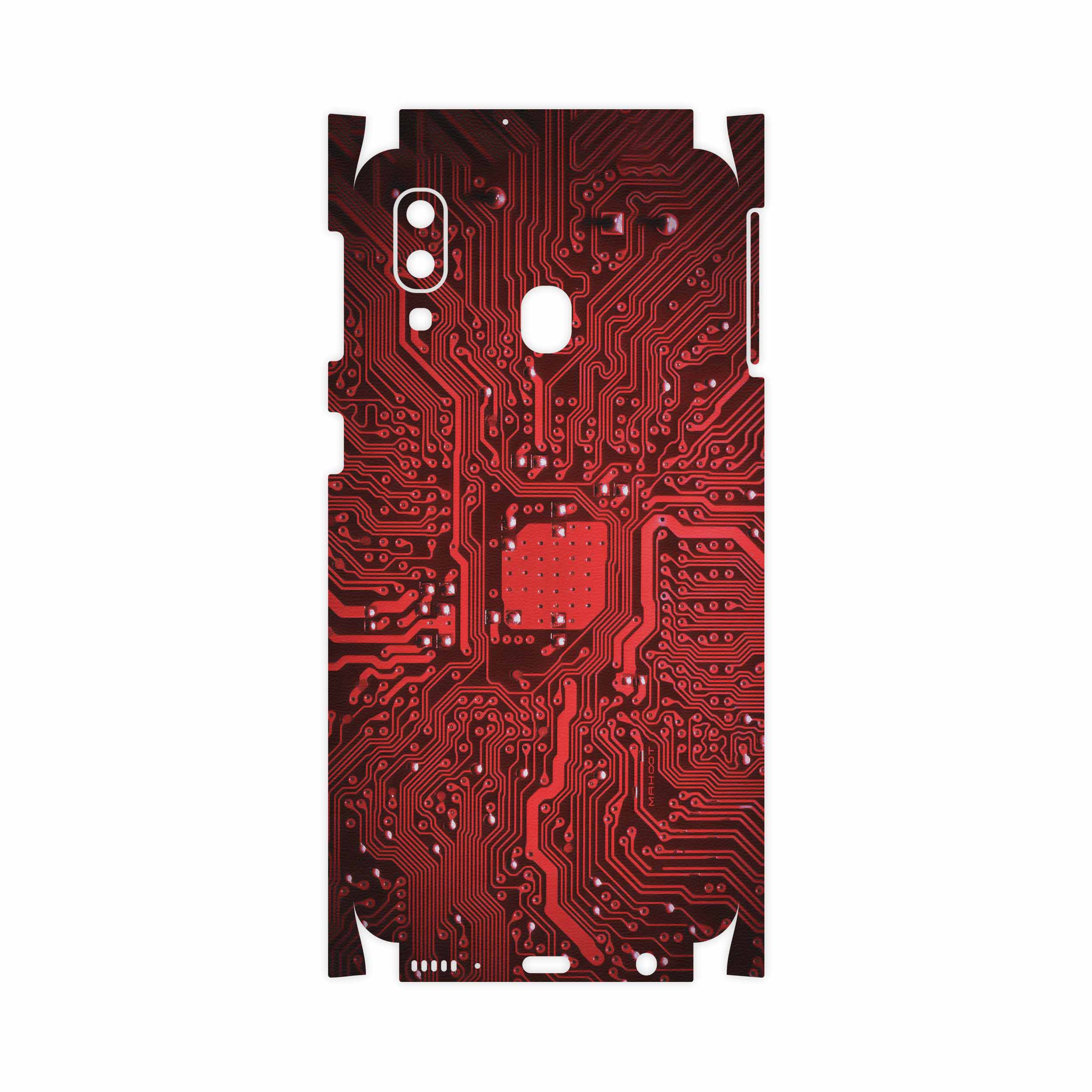برچسب پوششی ماهوت مدل Red Printed Circuit Board-FullSkin مناسب برای گوشی موبایل سامسونگ Galaxy A40