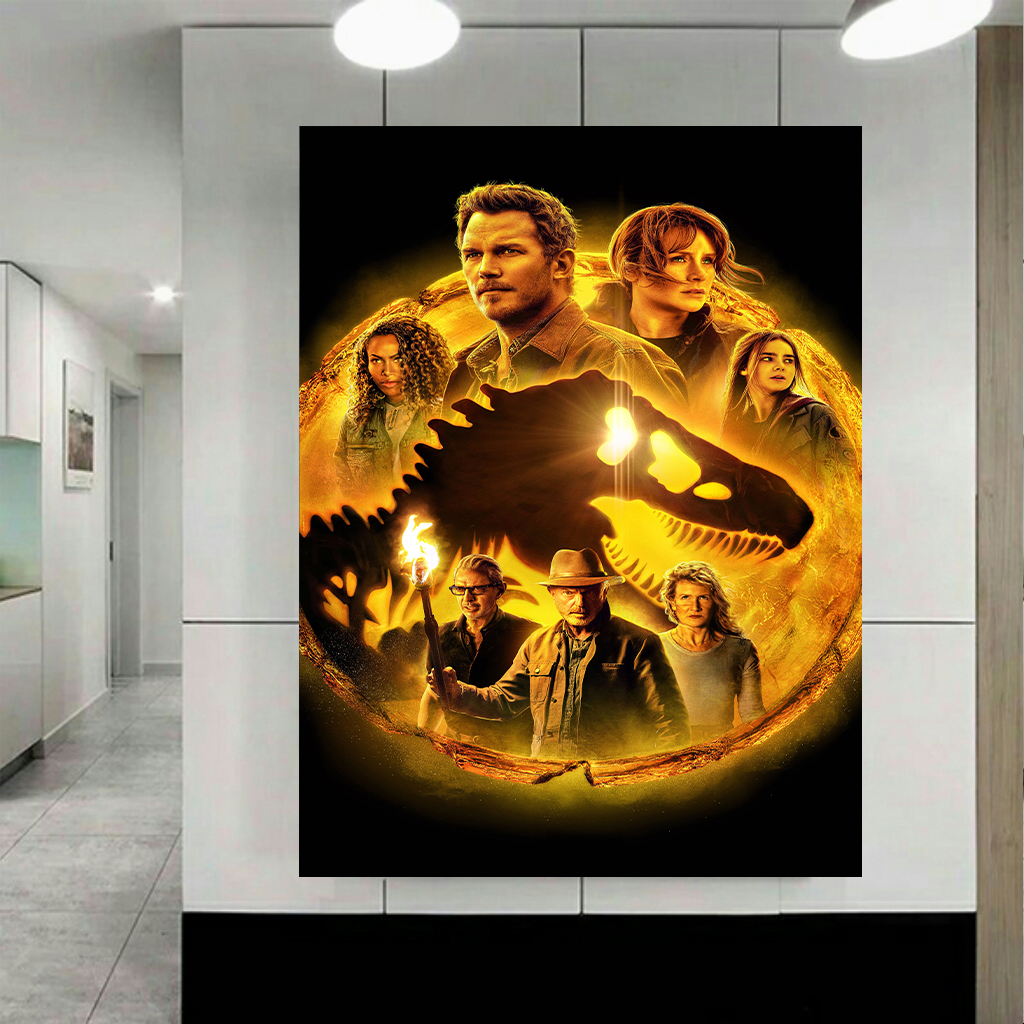 تابلو بوم طرح فیلم مدل Jurassic World Dominion کد AR2742