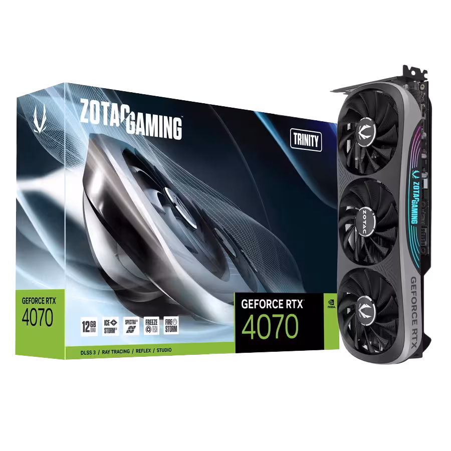 کارت گرافیک زوتک RTX 4070 Trinity 12GB | فروشگاه گیمینگ تکاف