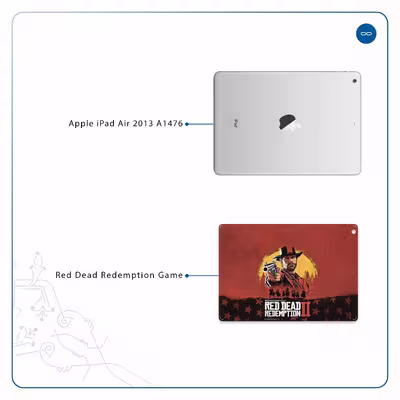 برچسب پوششی ماهوت مدل Red-Dead-Redemption-Game مناسب برای تبلت اپل iPad Air 2013 A1476