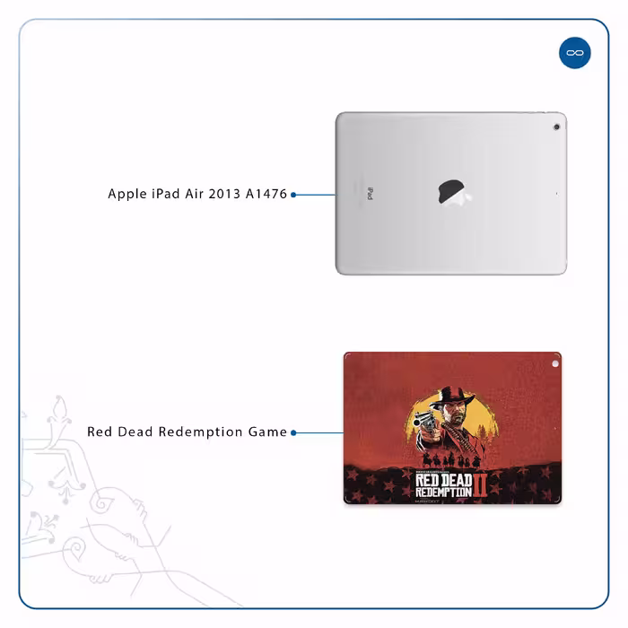 برچسب پوششی ماهوت مدل Red-Dead-Redemption-Game مناسب برای تبلت اپل iPad Air 2013 A1476